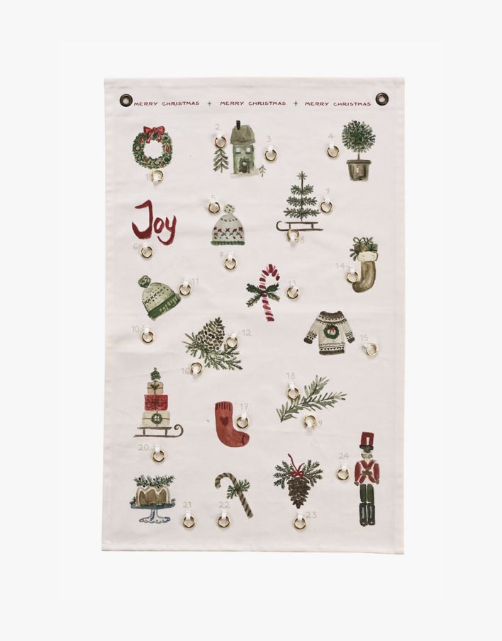 Adventskalender natur - 47x75 cm natur - 1