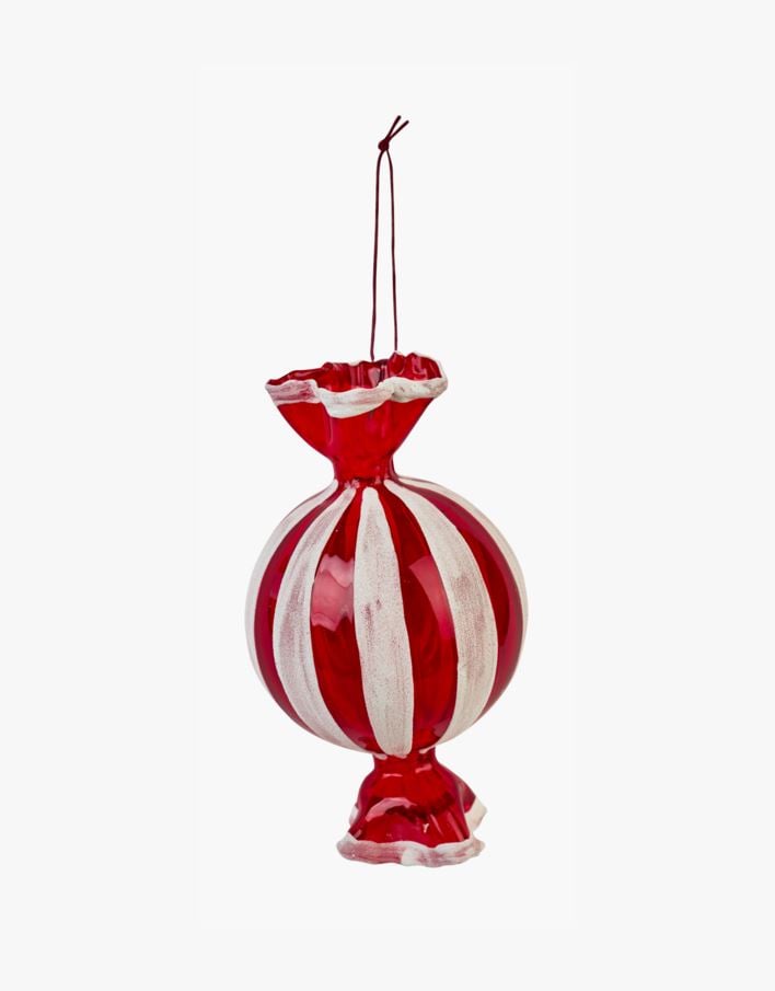 Juletrepynt multi rød - 8,2x8,2x14 cm multi rød - 1