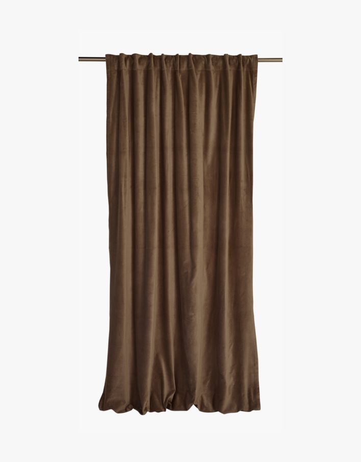 Gardin mørk brun - 140x300 cm mørk brun - 1