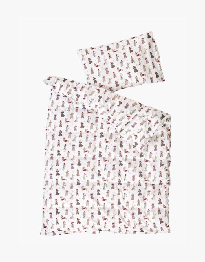 Flanell sengesett multi - 100x140/40x60 cm multi - 1