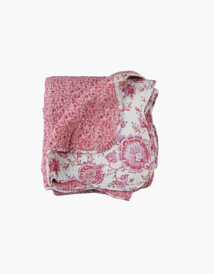 Sengeteppe multi rød - 150x240 cm multi rød - 1