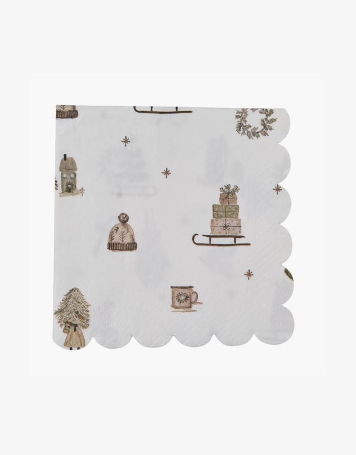 Papirservietter grønn - 33x33 cm grønn - 1