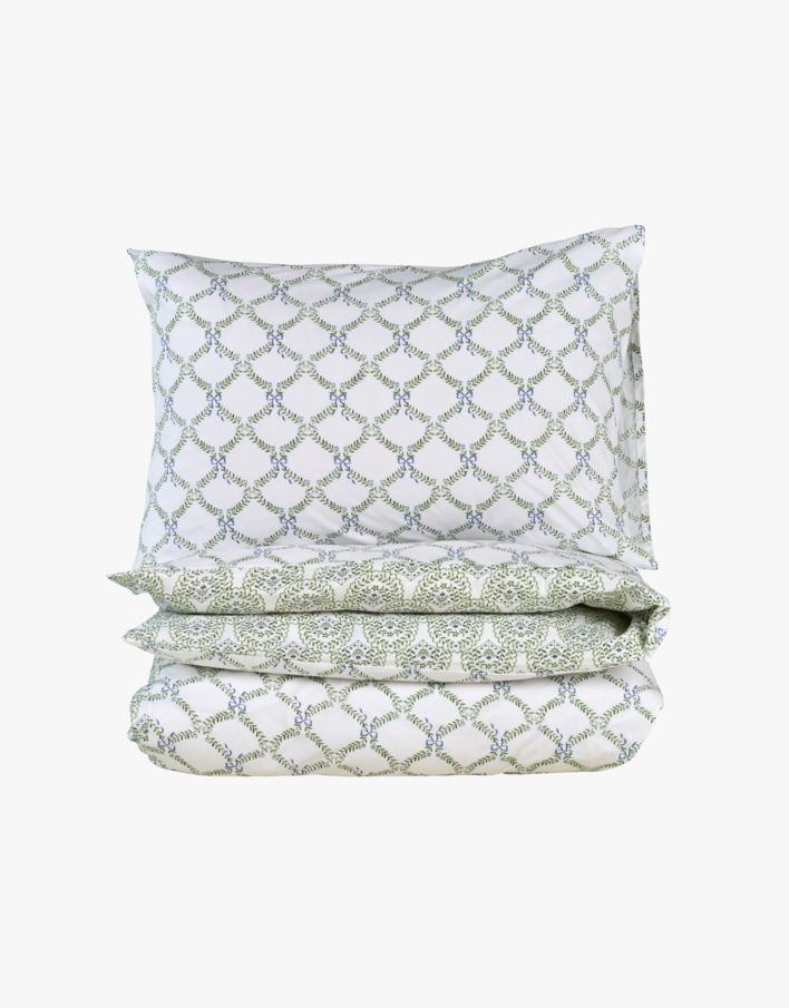 Sengesett multi grønn - 140x220+50x70 cm multi grønn - 1