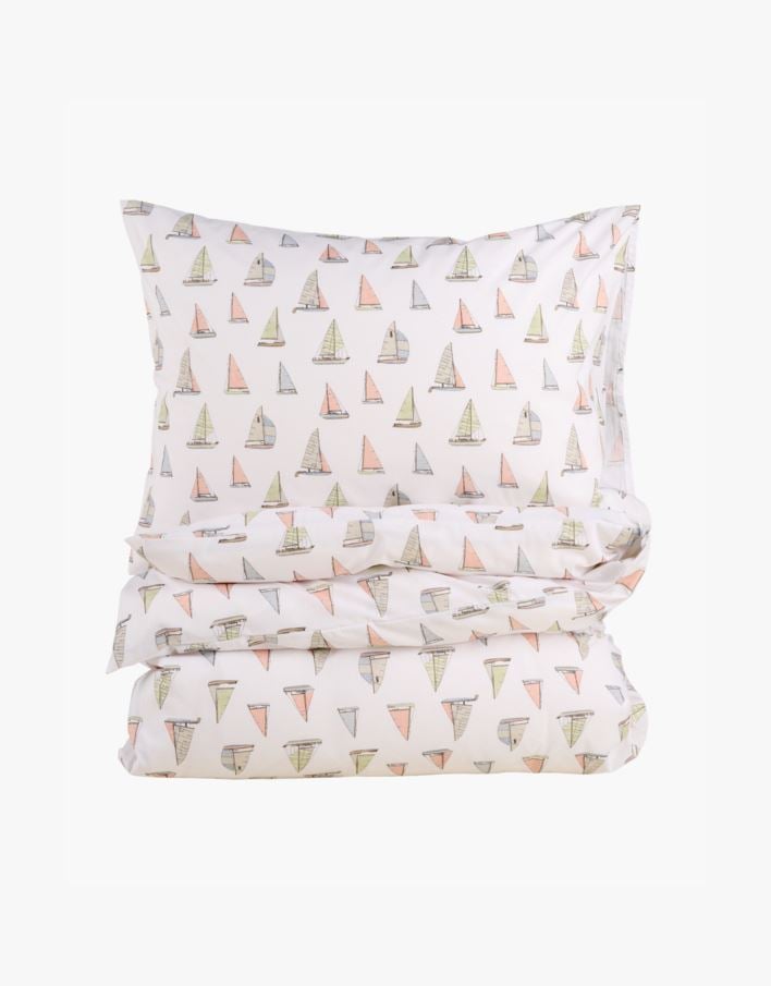 Bomull sengesett multi - 140x200+50x70 cm multi - 1