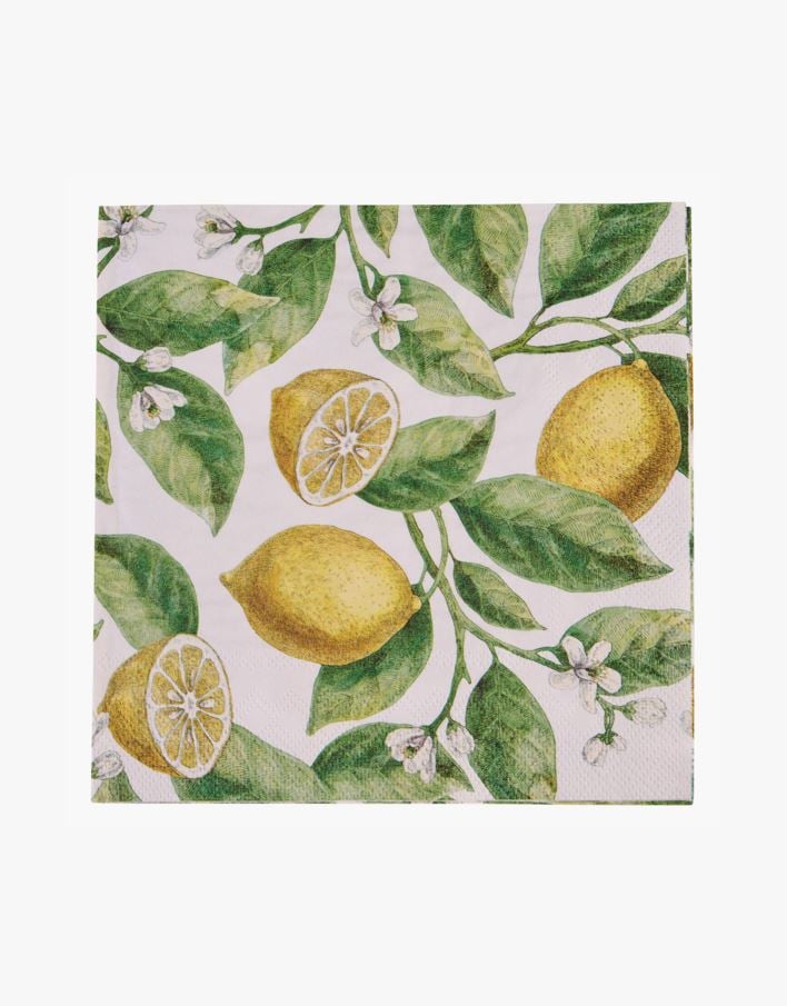 Papirservietter multi gul - 33x33 cm multi gul - 1