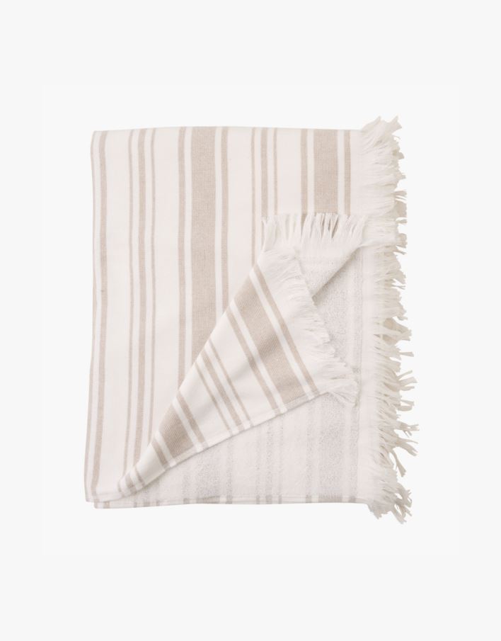 Badehåndkle beige - 80x180 cm beige - 1
