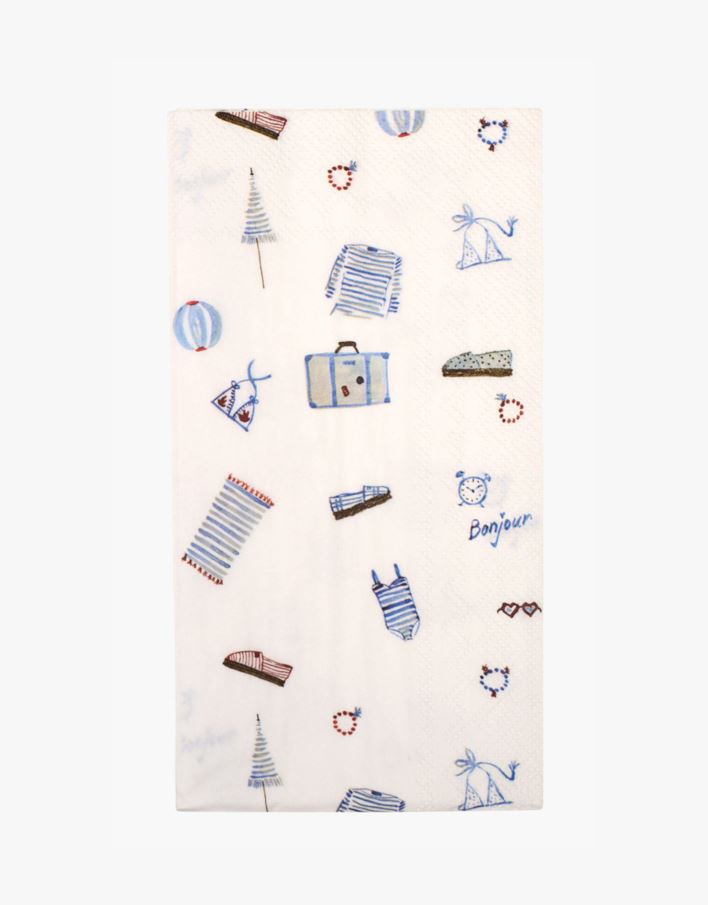 Buffet papirservietter multi blå - 33x42 cm multi blå - 1