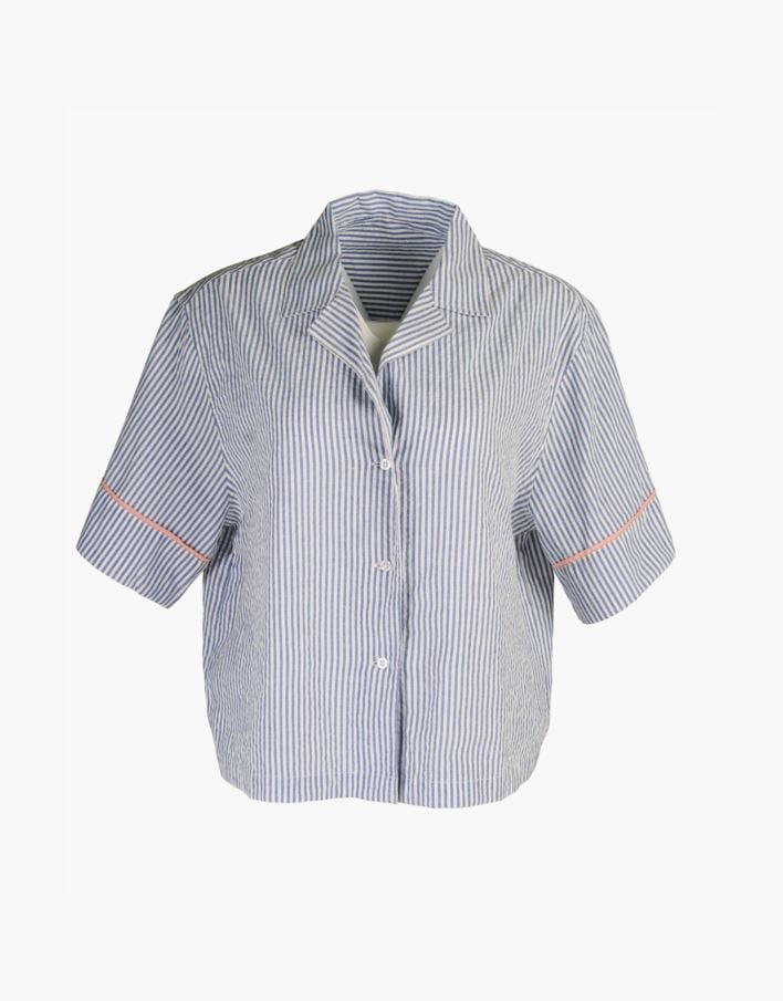 Pyjamasskjorte blå - one size blå - 1