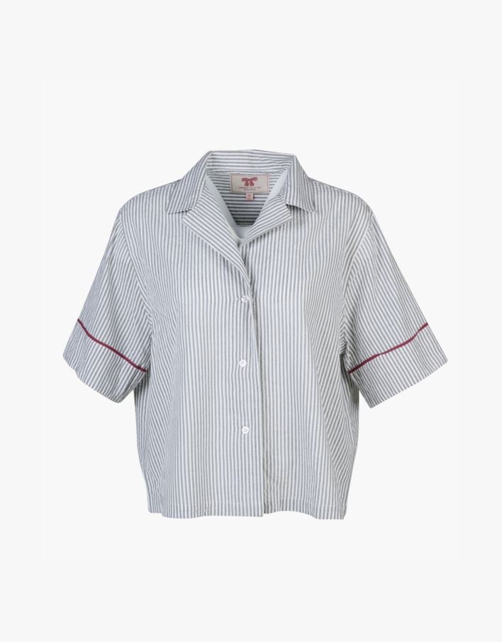 Pyjamasskjorte olivengrønn - one size olivengrønn - 1