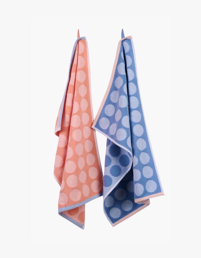 Kjøkkenhåndkle 2pk blå - 45x70 cm blå - 1