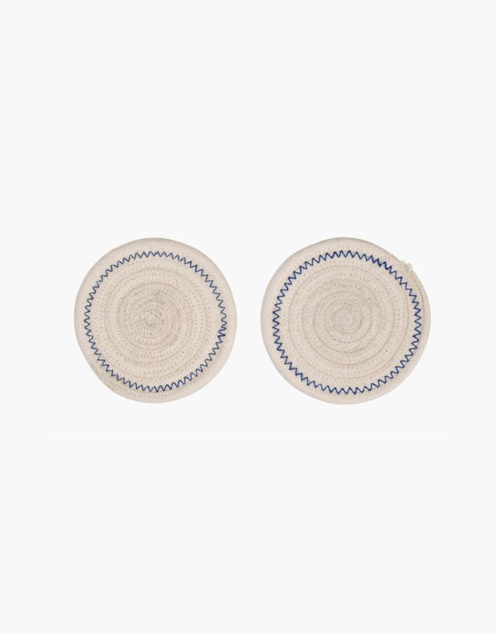 2pk drikkebrikke offwhite - ø10 cm offwhite - 1