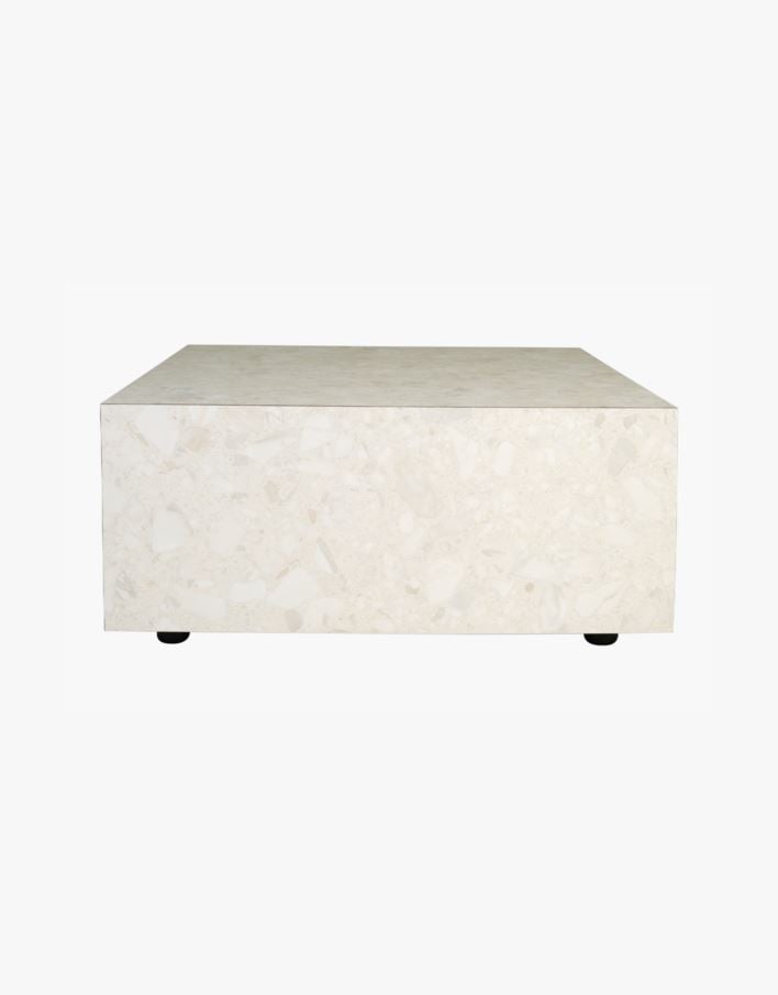 Sofabord multi beige - 75x75x35 cm multi beige - 1