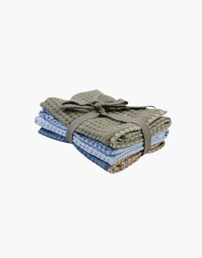 Klut 3 pk gråblå - 25x25 cm gråblå - 1