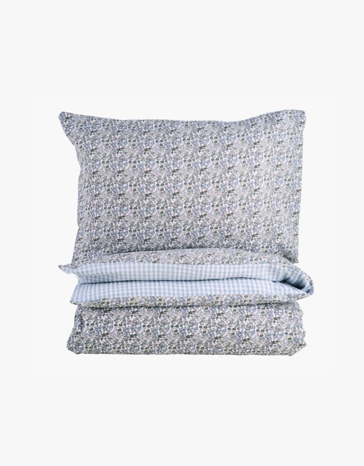 Krepp sengesett multi blå - 140x200 cm multi blå - 1