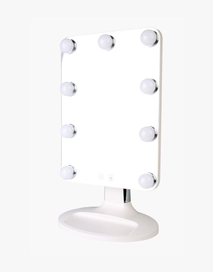 Speil med led-lys hvit - 25x17x43,5 cm hvit - 1