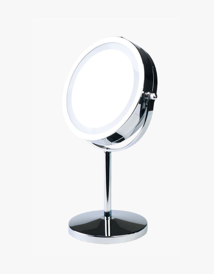 Speil med led-lys sølv - 20x13x32 cm sølv - 1