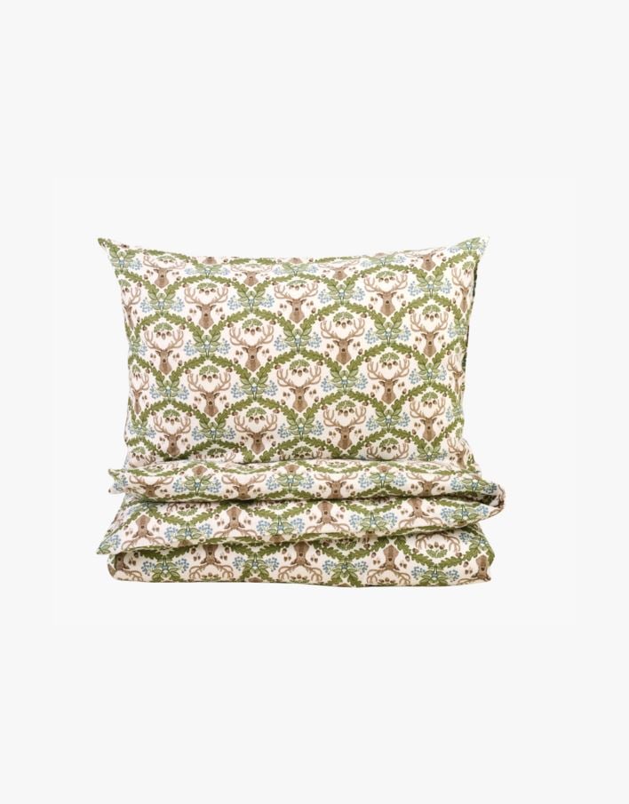 Flanell sengesett              multi blå - 200x220 cm multi blå - 1