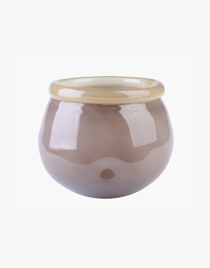 Vase brun - 16,8x16,8x14 cm brun - 1