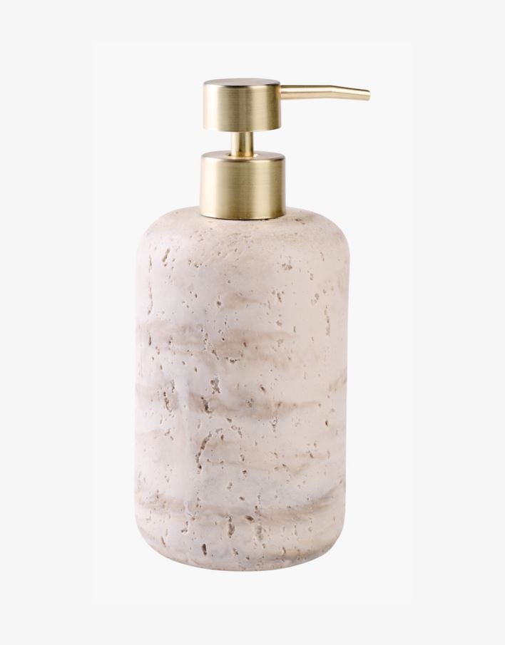 Såpedispenser beige - 8,3x8,3x19,3 cm beige - 1