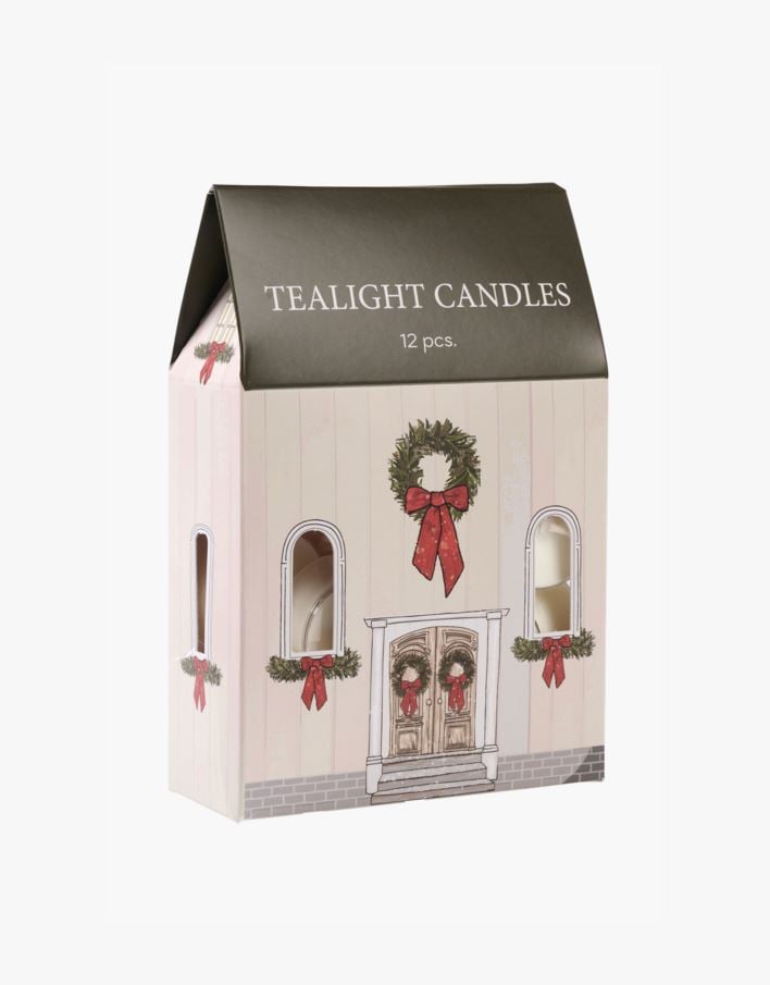 Telys 12 stk hvit - ø4cm hvit - 1