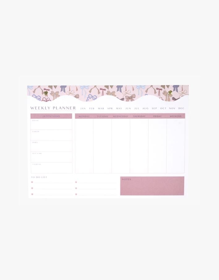 Ukeplanlegger multi blå - 21x30 cm multi blå - 1