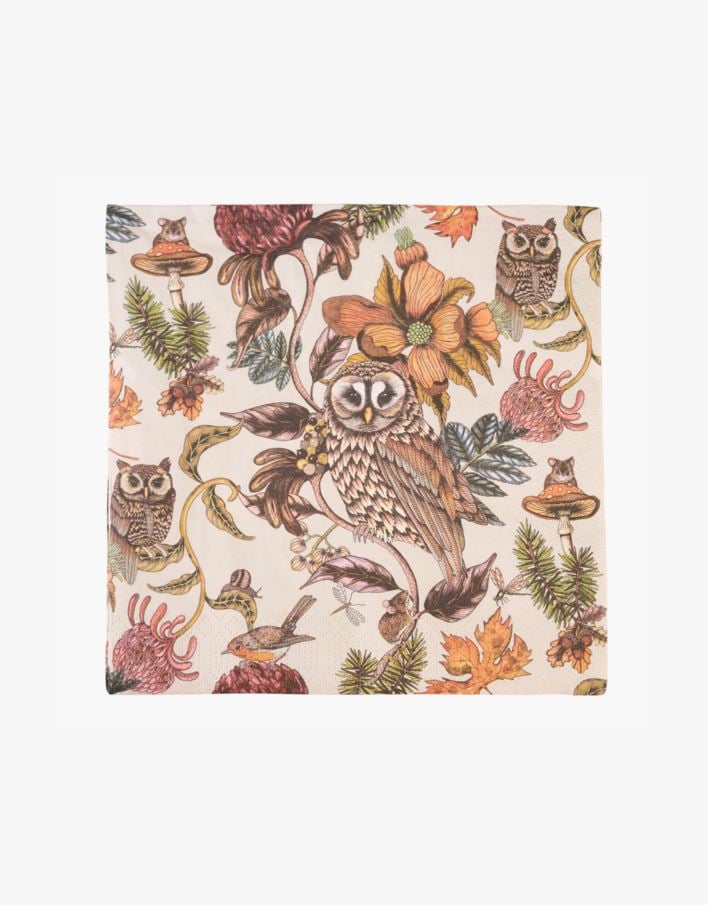 Middagsservietter multi rød - 40x40 cm multi rød - 1