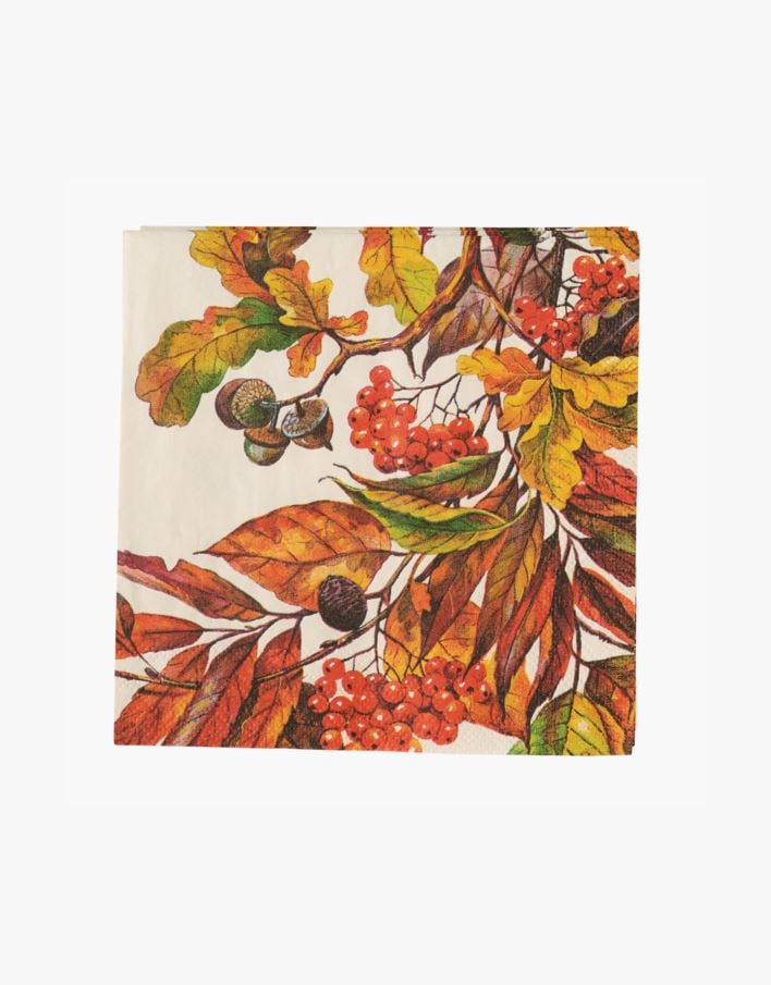 Coctail papirserviett multi orange - 25x25 cm multi orange - 1