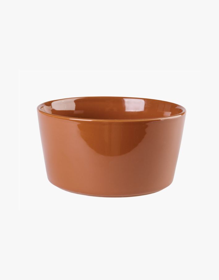 Skål brun - ø14 h7,5 cm brun - 1