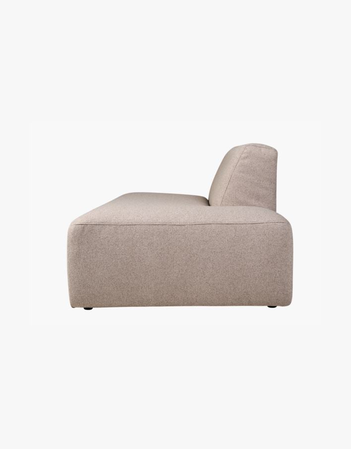 Modulsofa åpen ende høyre beige - 134x93x73 cm beige - 1