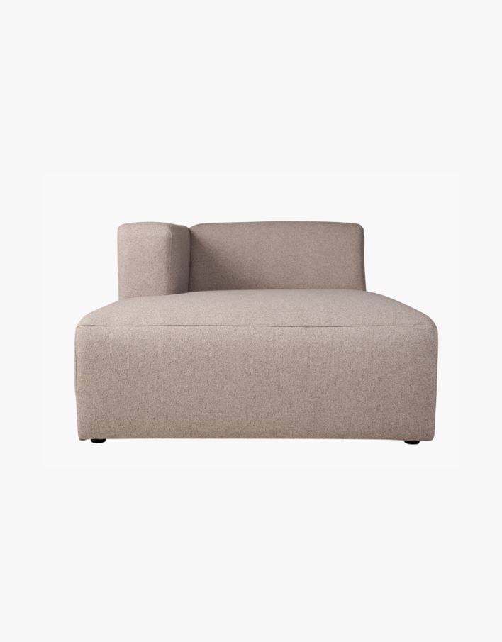 Modulsofa sjeselong venstre beige - 114x154x73 cm beige - 1