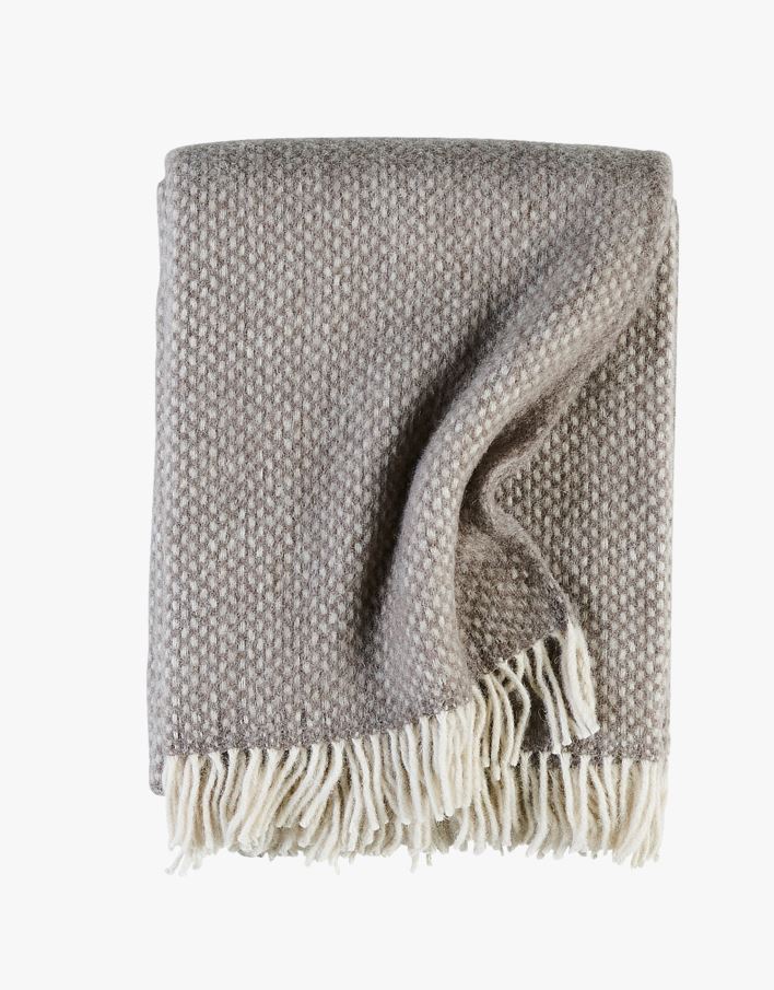 Ullpledd taupe - 130x170 cm taupe - 1