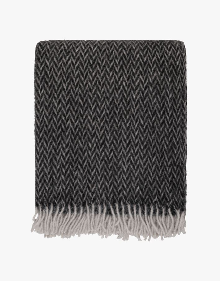 Ullpledd svart - 130x170 cm svart - 1