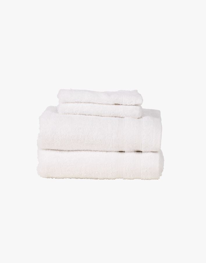 Badehåndkle hvit - 65x130 cm hvit - 1