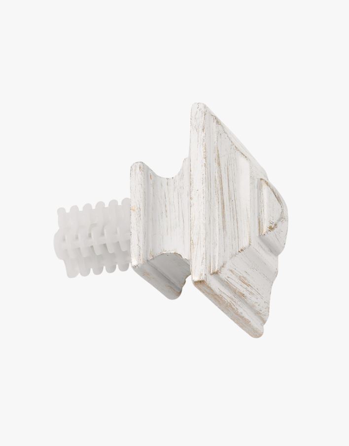 Endestykke 2pk hvit - 13/16 mm hvit - 1