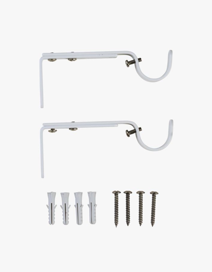 Veggfester hvit - 22/25 mm hvit - 1