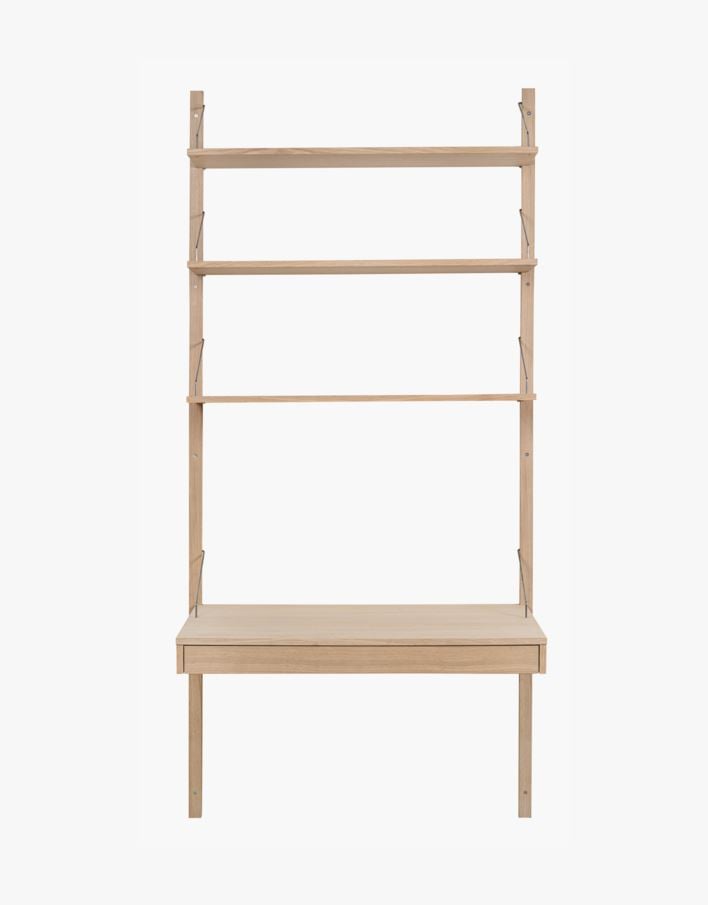 Skrivebordsmodul med skuff natur - 100x60x8 cm natur - 1