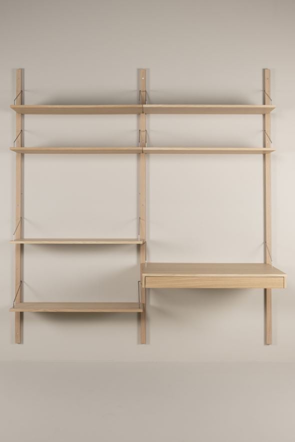 Hyllekombinasjon 7 natur - 220x204 cm natur - 1