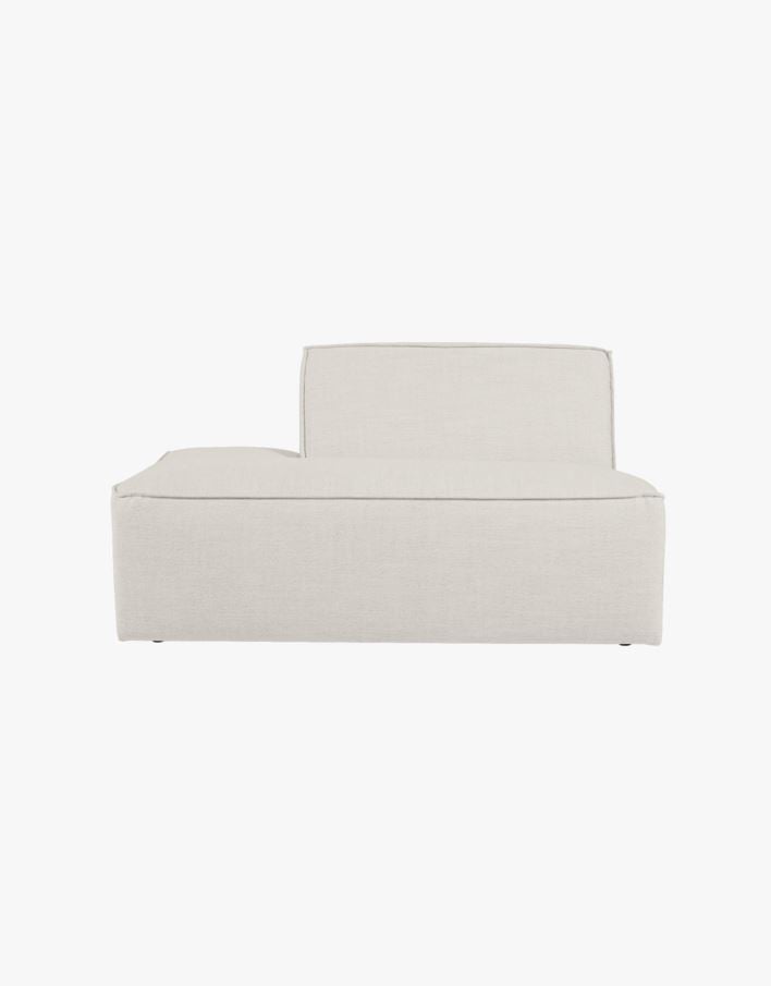 Modulsofa åpen ende venstre natur - 134x93x73 cm natur - 1