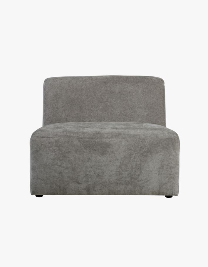Modulsofa 1,5 seter uten armlene grå - 90x93x73 cm grå - 1