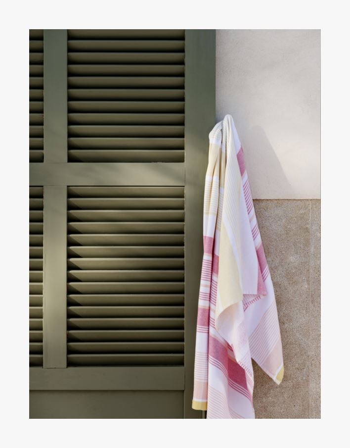 Badehåndkle multi gul - 75x150 cm multi gul - 1