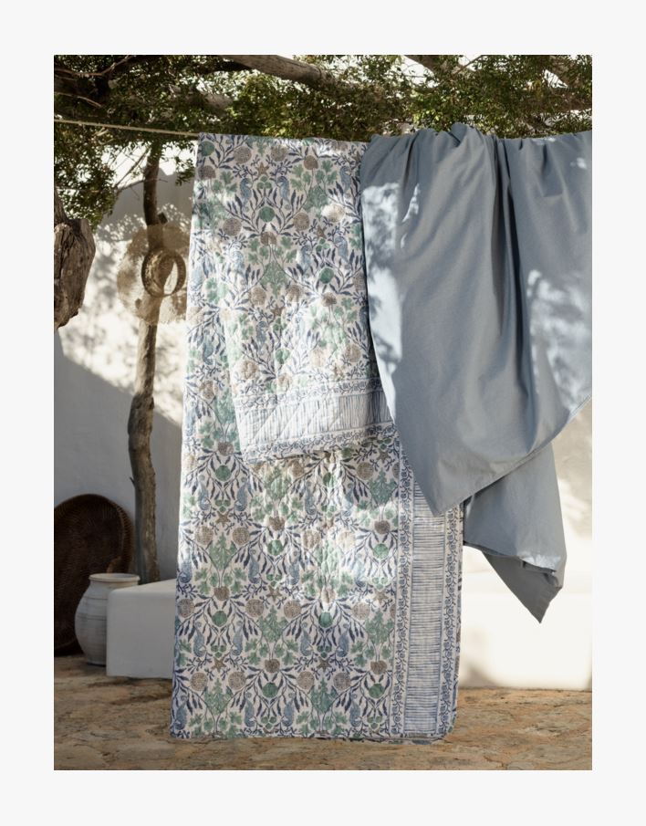 Sengeteppe multi blå - 150x240 cm multi blå - 1