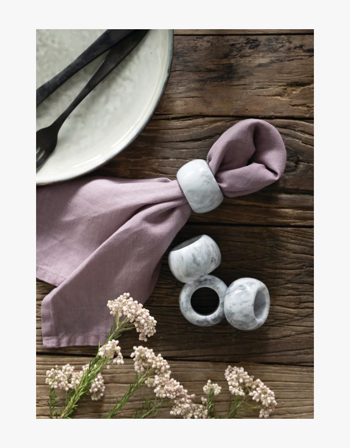 4 pk serviettringer grå - 5 cm grå - 1