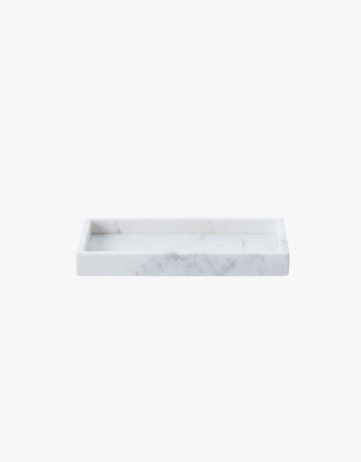Marmor brett hvit - 11x22x3 cm hvit - 1