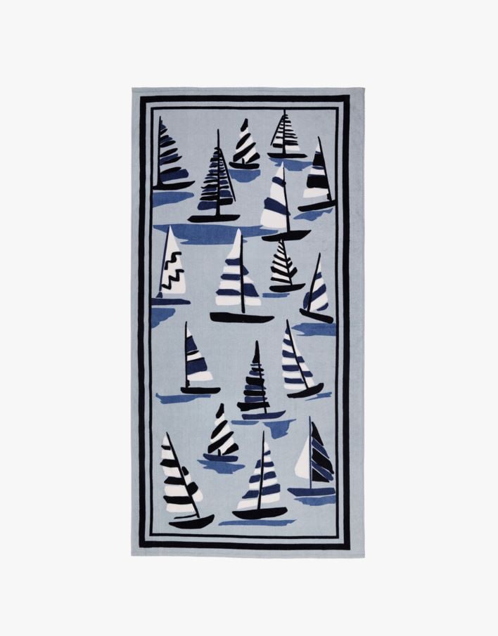 Badehåndkle blå - 90x180 cm blå - 1