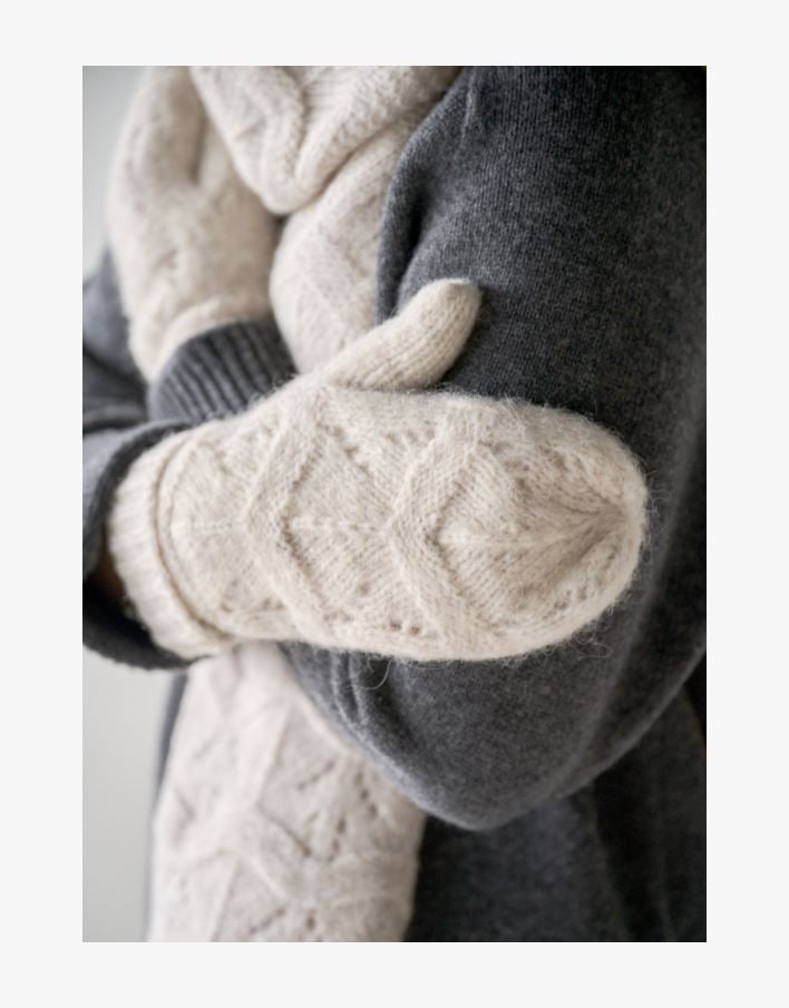 Strikkevotter sand - 10x23 cm sand - 1